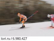 Динамичные лыжницы на кубке FIS (2015 год). Редакционное фото, фотограф Дмитрий Неумоин / Фотобанк Лори