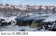 Водопад Воицкий падун в поселке Надвоицы, Карелия. Таймлапс, 4К. Стоковое видео, видеограф Кекяляйнен Андрей / Фотобанк Лори