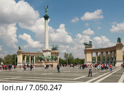 Площадь Героев. Будапешт, Венгрия (2014 год). Редакционное фото, фотограф Вадим Хомяков / Фотобанк Лори