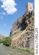 Крепость Хертвиси в южной Грузии (2013 год). Стоковое фото, фотограф Олег Хархан / Фотобанк Лори