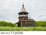 Часовня Усекновения Главы Иоанна Предтечи в Вороньем Острове, Карелия, Медвежьегорский район (2014 год). Стоковое фото, фотограф Юлия Бабкина / Фотобанк Лори