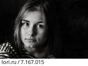 Девушка в тельняшке. Стоковое фото, фотограф Сергей Юрьев / Фотобанк Лори