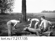 Подмосковье. Туристический слет молодежи. Этап конкурса (1988 год). Редакционное фото, фотограф Зобков Юрий / Фотобанк Лори