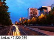 Paseo de la Castellana - most important street in Chamartin district (2013 год). Стоковое фото, фотограф Яков Филимонов / Фотобанк Лори