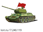 Т-34, Танк победы. Стоковая иллюстрация, иллюстратор Веснинов Янис / Фотобанк Лори