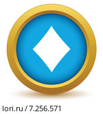 Gold diamonds card icon. Стоковая иллюстрация, иллюстратор Иван Рябоконь / Фотобанк Лори
