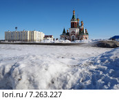 Весна в городе Усинске, Республика Коми. Стоковое фото, фотограф Сергей Гаврилов / Фотобанк Лори