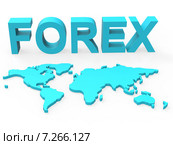 World Forex Indicates Worldwide Trading And Currency. Стоковая иллюстрация, иллюстратор Stuart Miles / Фотобанк Лори