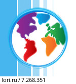 Globe Background Represents Worldly Globalize And Abstract. Стоковая иллюстрация, иллюстратор Stuart Miles / Фотобанк Лори