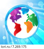 Background Globe Indicates Planet Globalize And Backgrounds. Стоковая иллюстрация, иллюстратор Stuart Miles / Фотобанк Лори