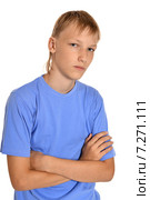 Thoughtful teenage boy. Стоковое фото, фотограф Ruslan Huzau / Фотобанк Лори