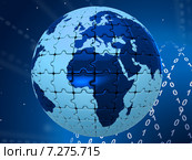 World Digital Represents High Tec And Globalise. Стоковая иллюстрация, иллюстратор Stuart Miles / Фотобанк Лори