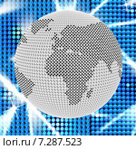 Network Computer Represents Globe Processor And Globalise. Стоковая иллюстрация, иллюстратор Stuart Miles / Фотобанк Лори