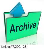 Archive File Means Cloud Storage And Network. Стоковое фото, фотограф Stuart Miles / Фотобанк Лори