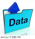 File Data Indicates Cloud Storage And Uploads. Стоковая иллюстрация, иллюстратор Stuart Miles / Фотобанк Лори