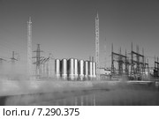 Электролизная станция с ресиверами хранения водорода. Березовская ГРЭС. Красноярский край (2014 год). Редакционное фото, фотограф Валерий Акулич / Фотобанк Лори