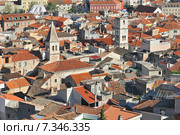 Croatia, Sibenik, Panoramic view from the Hill on Sibenik. Стоковое фото, агентство BE&W Photo / Фотобанк Лори