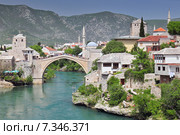 Old bridge in Mostar Bosnia and Herzegovina. Стоковое фото, агентство BE&W Photo / Фотобанк Лори