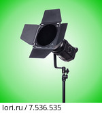 Studio light stand isolated on the white. Стоковое фото, фотограф Elnur / Фотобанк Лори