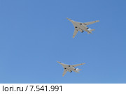 Генеральная репетиция Парада Победы 2015 года. Москва, Россия. Ту-160. Редакционное фото, фотограф Евгений Лихолатов / Фотобанк Лори