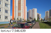 Новостройки на в Новокуркино. Химки, проспект Мельникова (2015 год). Редакционное фото, фотограф Т. З. / Фотобанк Лори