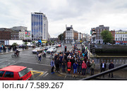 Мост O Connell Bridge в Дублине (2014 год). Редакционное фото, фотограф Юлия Машкова / Фотобанк Лори