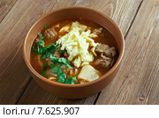 Mampar Uighur soup -  Уйгурский суп. Среднеазиатская кухня. Стоковое фото, фотограф Александр Fanfo / Фотобанк Лори
