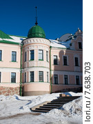 Ризалит дома Веркутов. Площадь Старой ратуши. Выборг (2013 год). Стоковое фото, фотограф Александр Щепин / Фотобанк Лори