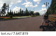 Уфа, площадь Салавата Юлаева, основная площадка саммита стран ШОС и БРИКС, проводимого в Уфе 8-10 июля 2015. Стоковое видео, видеограф Mikhail Erguine / Фотобанк Лори