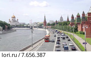 Москва. Кремлевская набережная (2015 год). Редакционное видео, видеограф Parmenov Pavel / Фотобанк Лори