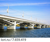 Чернавский мост и водохранилище в Воронеже (2012 год). Стоковое фото, фотограф Оксана Савина / Фотобанк Лори