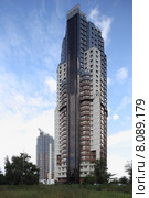 Жилой комплекс "Олимпия". Второй (37 этажный) корпус. Строгино, Москва (2015 год). Редакционное фото, фотограф Хрусталев Дмитрий Александрович / Фотобанк Лори