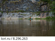 Рыбак на реке Чусовая. Стоковое фото, фотограф Александр Агафонов / Фотобанк Лори