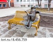 Скульптура "Йошкин кот". Город Йошкар-Ола (2015 год). Редакционное фото, фотограф Сергей Лаврентьев / Фотобанк Лори