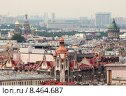 Санкт-Петербург. Вид на город с крыши гостиницы Азимут (2015 год). Редакционное фото, фотограф Литвяк Игорь / Фотобанк Лори
