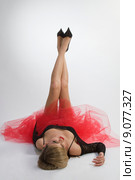 Beautiful girl in black and red. Стоковое фото, фотограф Roberts Ratuts / PantherMedia / Фотобанк Лори