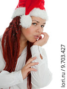 Portrait of young modern christmas girl. Стоковое фото, фотограф Roberts Ratuts / PantherMedia / Фотобанк Лори