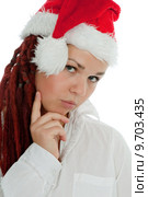 Portrait of young modern christmas girl. Стоковое фото, фотограф Roberts Ratuts / PantherMedia / Фотобанк Лори