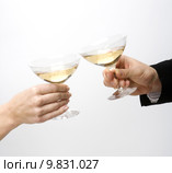 Celebration with two glass of wine. Стоковое фото, фотограф Lisa Wahman / PantherMedia / Фотобанк Лори