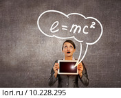 Woman with tablet. Стоковое фото, фотограф Sergey Nivens / Фотобанк Лори