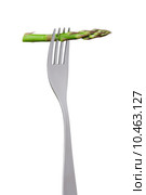 asparagus on fork. Стоковое фото, фотограф Lee Avison / PantherMedia / Фотобанк Лори
