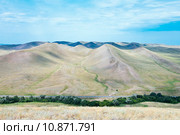 Долгие горы, вид с горы Верблюжка. Оренбургская область. Стоковое фото, фотограф Вадим Орлов / Фотобанк Лори