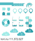 Set of infographic elements for your documents and reports with electronic devices. Стоковая иллюстрация, иллюстратор Oleg Tirunov / PantherMedia / Фотобанк Лори