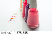 Bottles with spilled nail polish. Стоковое фото, фотограф Sergiy Artsaba / PantherMedia / Фотобанк Лори