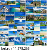 sea collage. Стоковое фото, фотограф Vitaliy Pakhnyushchyy / PantherMedia / Фотобанк Лори