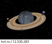 universe satellites moons saturn celestial. Стоковое фото, фотограф Norbert Dr. Lange / Smarterpix / Фотобанк Лори