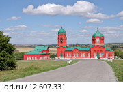 Дорога, ведущая к музею-заповеднику "Куликово поле". Село Монастырщино, Тульская область (2015 год). Редакционное фото, фотограф Илюхина Наталья / Фотобанк Лори