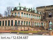 Цвингер (Der Dresdner Zwinger) – дворец построен в стиле рококо в Дрездене (2014 год). Стоковое фото, фотограф Алексей Зарубин / Фотобанк Лори