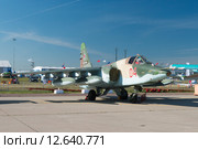 Штурмовик Су-25СМ "Грач". Международный авиационно-космический салон МАКС-2015. Редакционное фото, фотограф Алексей Бок / Фотобанк Лори