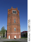 Старая водонапорная башня в городе Ельце (2015 год). Стоковое фото, фотограф Дмитрий Неумоин / Фотобанк Лори